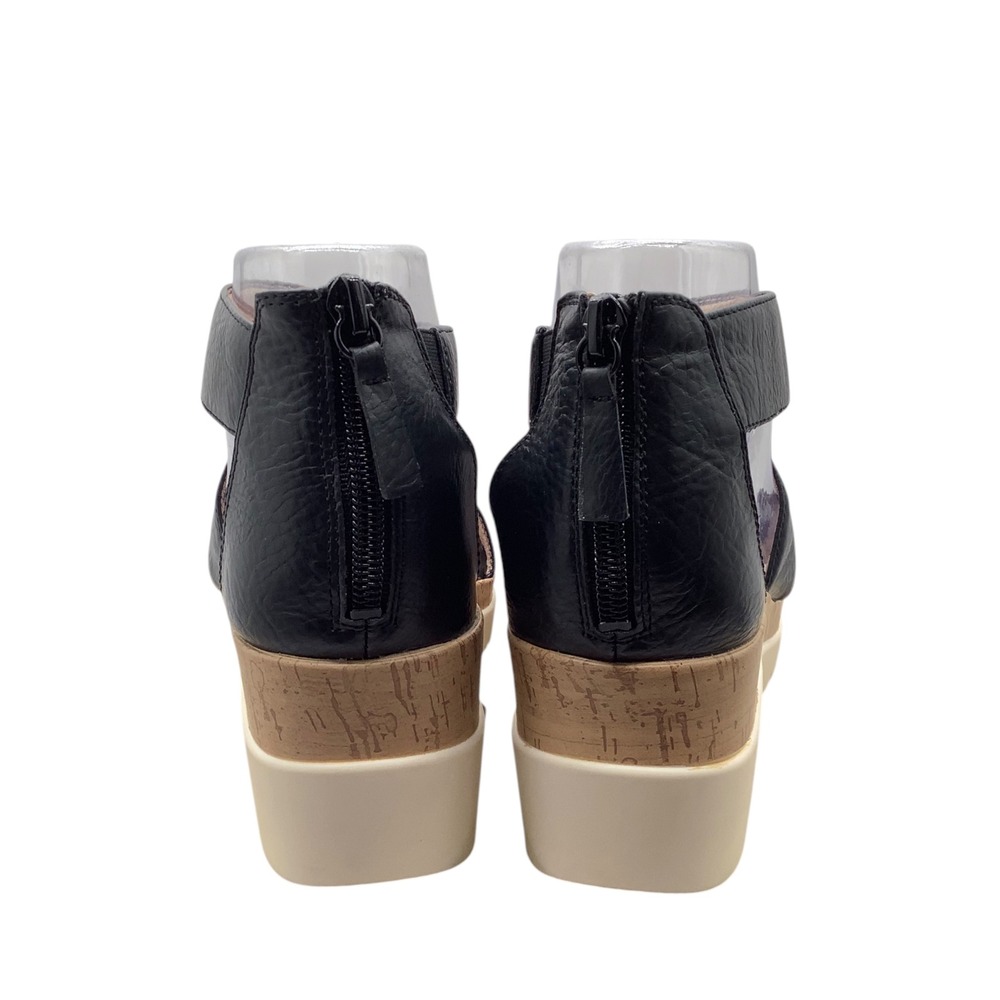 Soul Naturalizer Goodtimes Black Wedge Sandals Wide Width 6W H5571S0001 - Picture 3 of 8